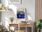 Indlæs billede til gallerivisning Holdfoto | France fodboldplakat 2024-2025 med spillere i blå trøjer – perfekt til fans af det franske nationalhold.
