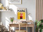 Indlæs billede til gallerivisning Alexia Putellas plakat | Spansk landsholdstrøje i rød og gul med stærk attitude – perfekt til fans af kvindefodbold og Spanien

