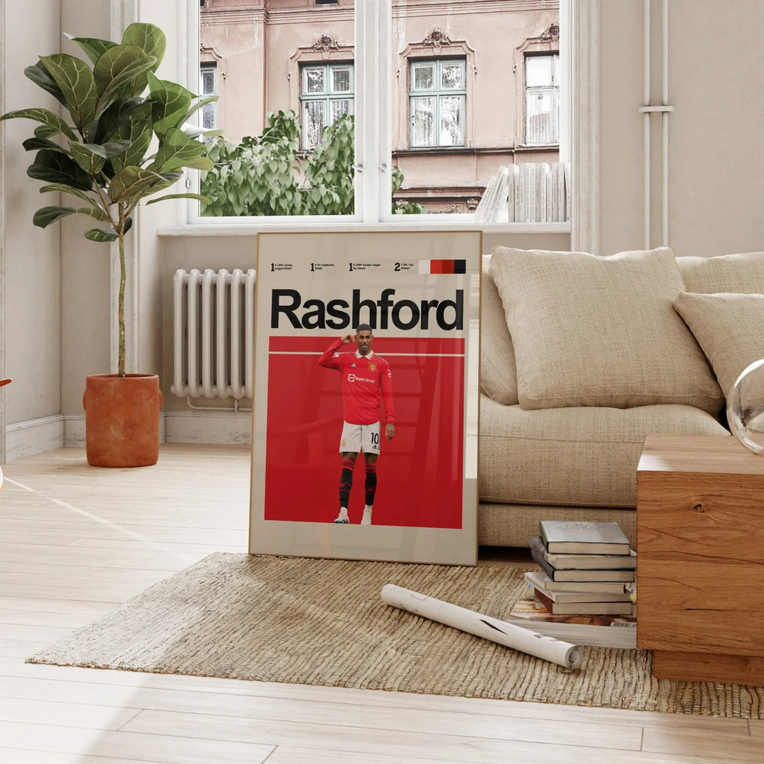 Fodbold plakat | Fodbold plakater | Marcus Rashford Fodbold plakat | Perfekt til Den Ægte Fodbold Fan | Plakaty.dk