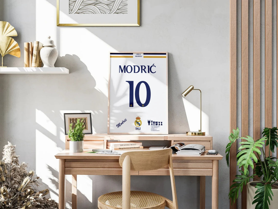 Fodbold plakat | Fodbold plakater | Luka Modric Fodbold plakat | Perfekt til Den Ægte Fodbold Fan | Plakaty.dk