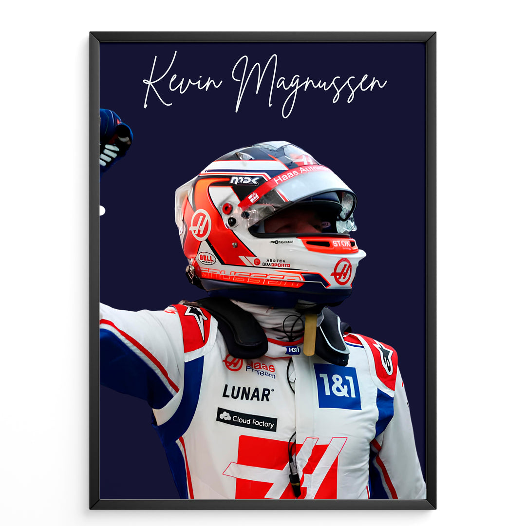 Kevin Magnussen F1 Plakat | Unikt Design på 20+ Internationale Baner