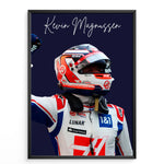 Indlæs billede til gallerivisning Kevin Magnussen F1 Plakat | Unikt Design på 20+ Internationale Baner
