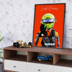 Indlæs billede til gallerivisning Lando Norris F1 Plakat | Unikt Design på 20+ Internationale Baner!
