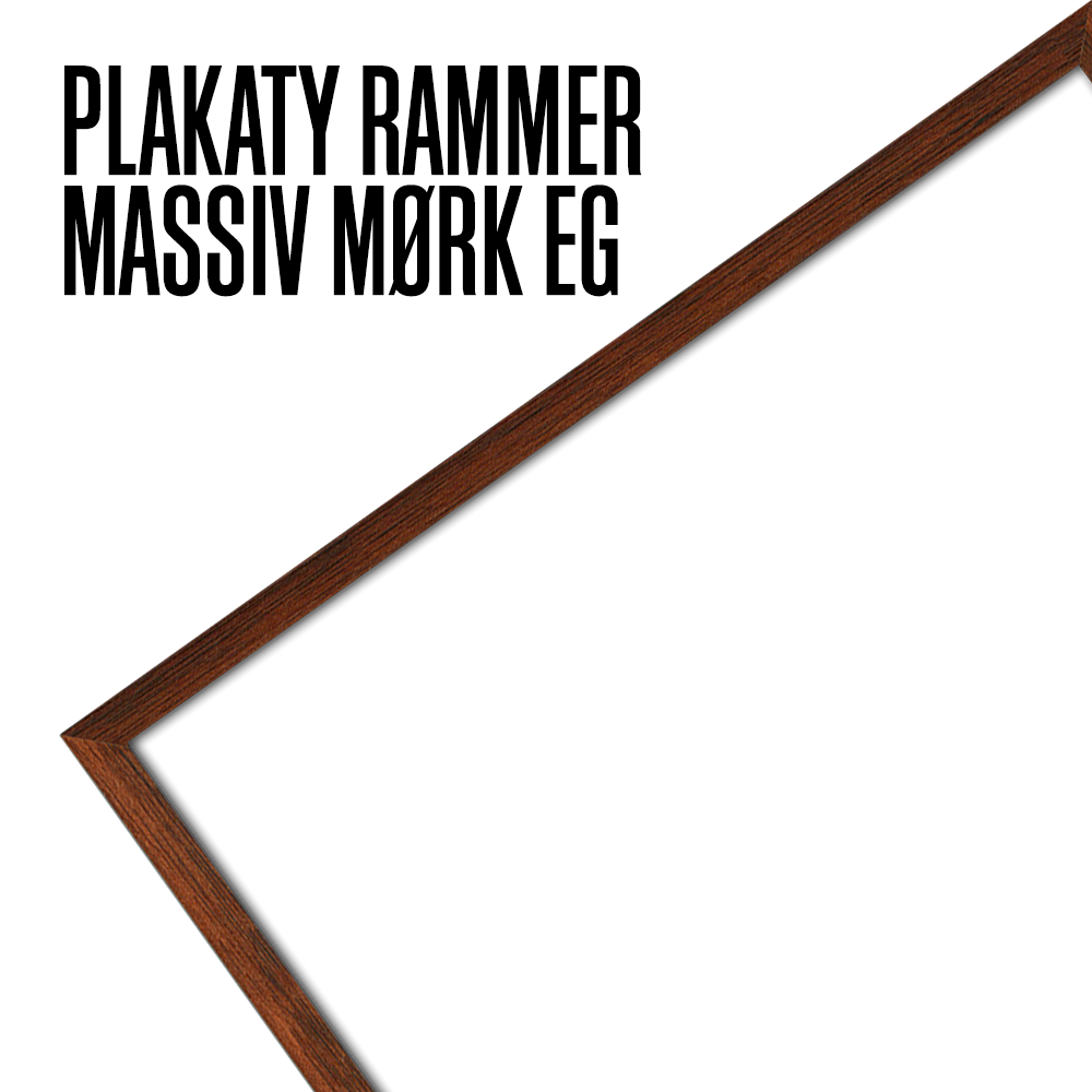 MASSIV MØRK EG RAMME