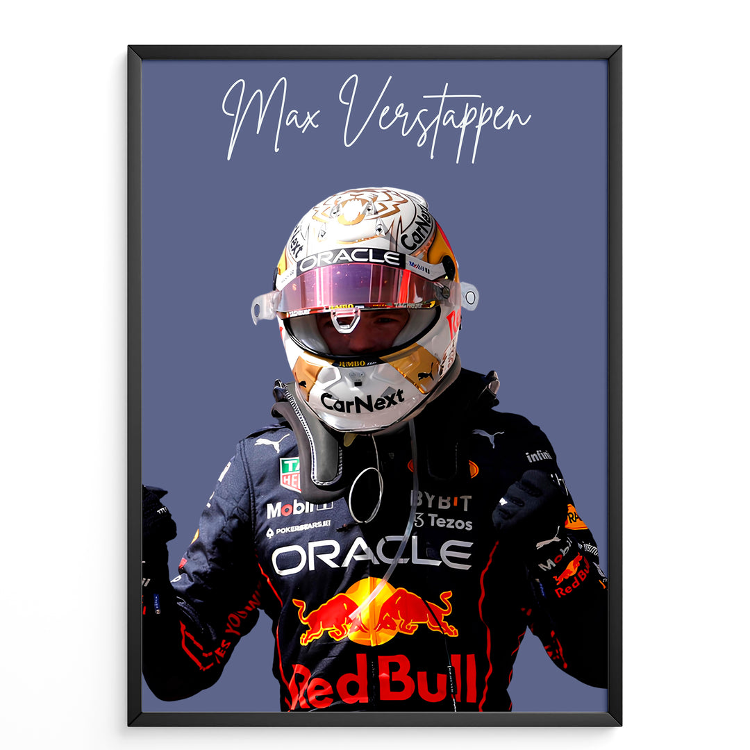 Max Verstappen F1 Plakat | Unikt Design på 20+ Internationale Baner