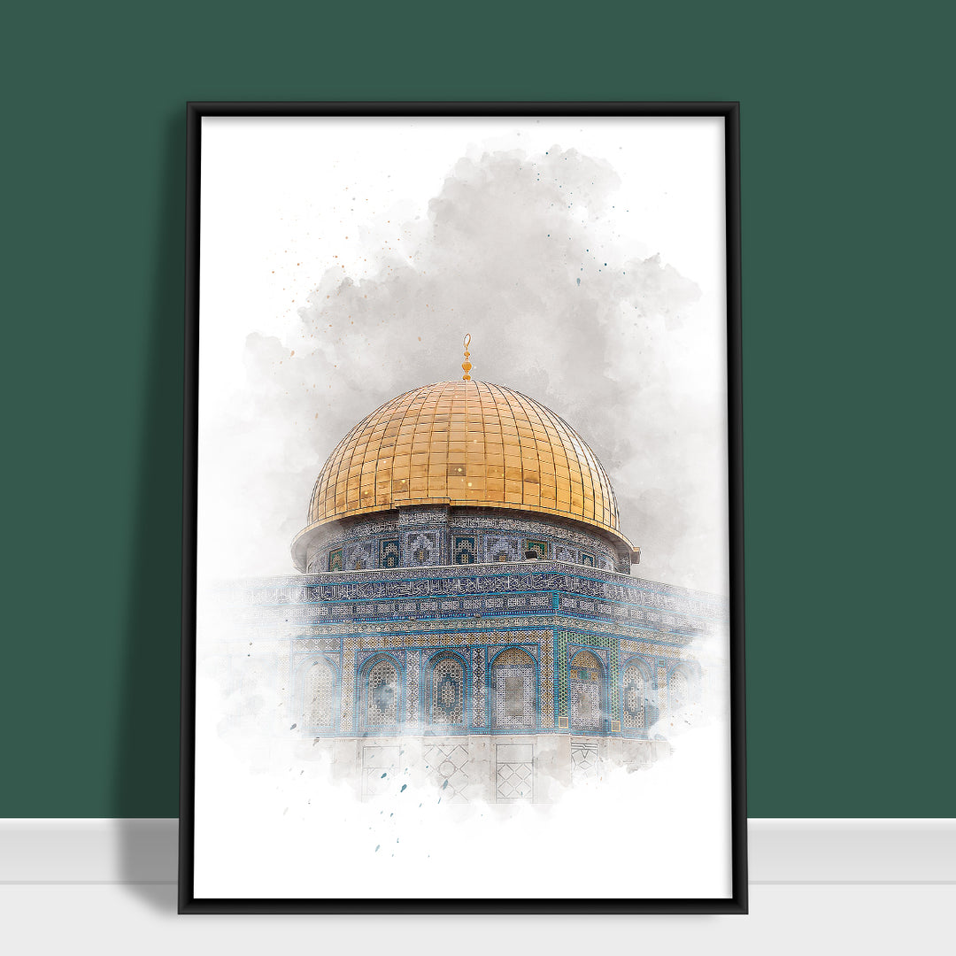 3x Islam Plakater | Al-Aqsa Mosque Islamisk Plakat