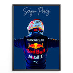 Indlæs billede til gallerivisning Sergio Perez F1 Plakat | Unikt Design på 20+ Internationale Baner
