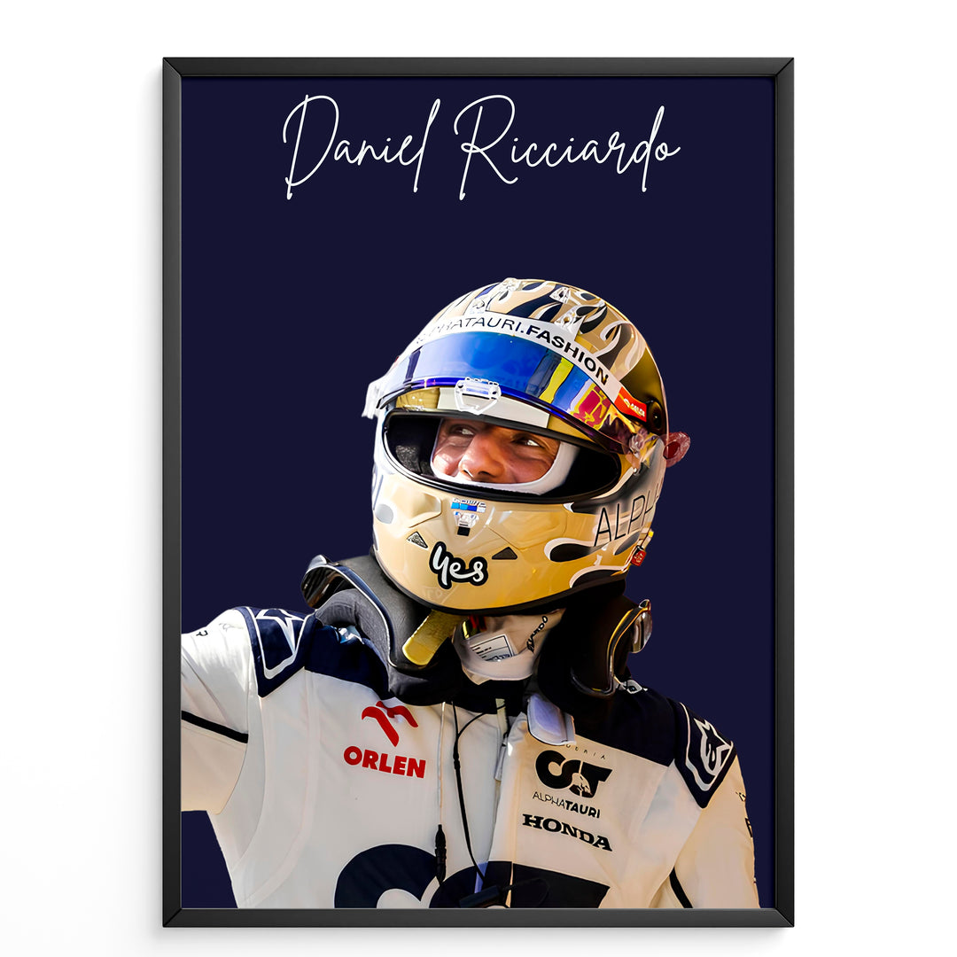 Daniel Ricciardo F1 Plakat | Unikt Design på 20+ Internationale Baner