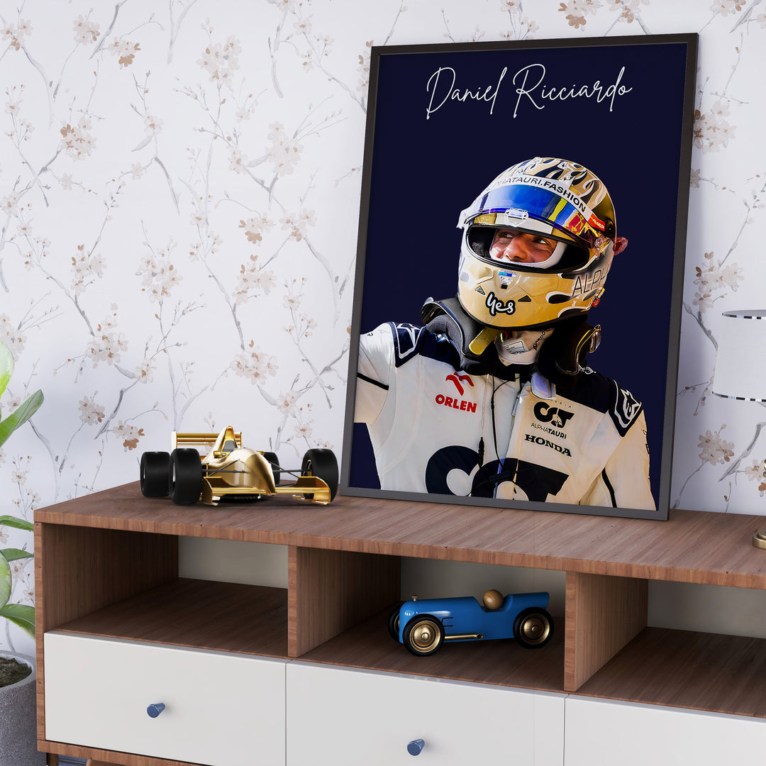 Daniel Ricciardo F1 Plakat | Unikt Design på 20+ Internationale Baner